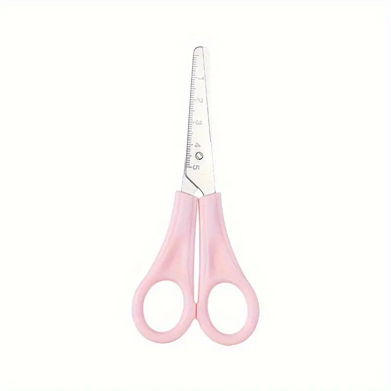 product-open-2024-09-19-1726727788799-99d429f5335647e594b845a8bf0f94cb-goods 1 бр. Цветни ножици от неръждаема стомана , подходящи за училище, за офиса или занимания вкъщи