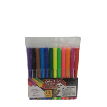 Флумастери 12 бр комплект Color fibre