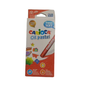 Комплект цветни маслени пастели Carioca,12 цвята