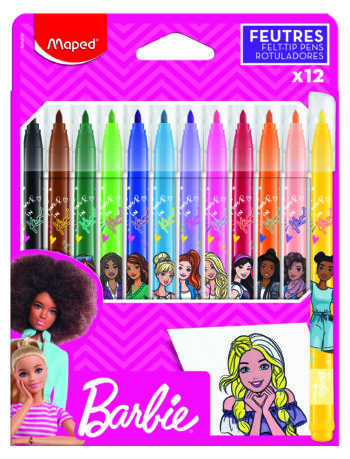 Флумастери COLOR PEPS BARBIE 12 цвята