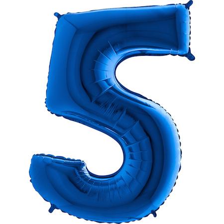 5 синя