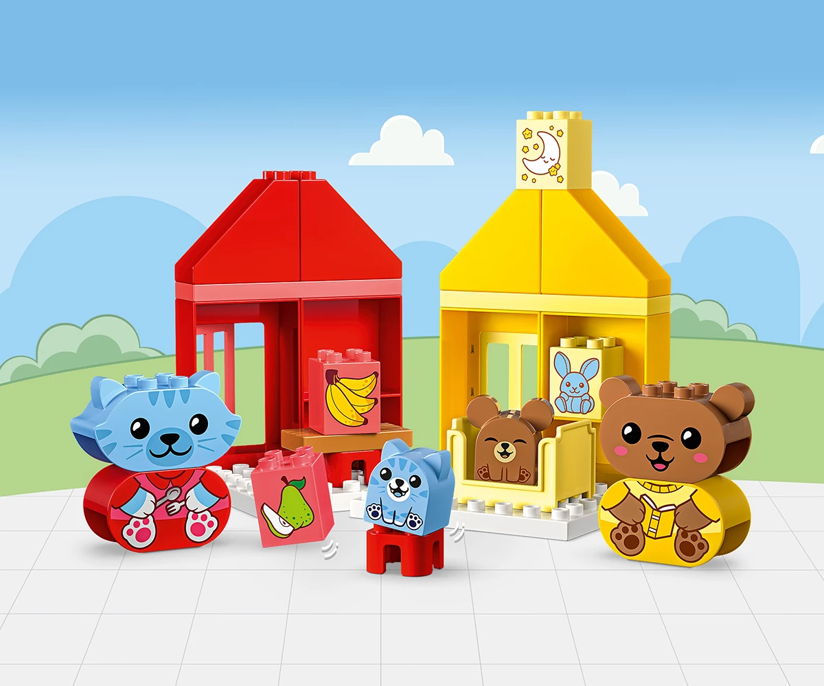 Детски комплект за игра LEGO® DUPLO® My First 10414 - Ежедневни навици: ядене и сън thumb 4 Конструктор ЛЕГО DUPLO 10414 thumb 4