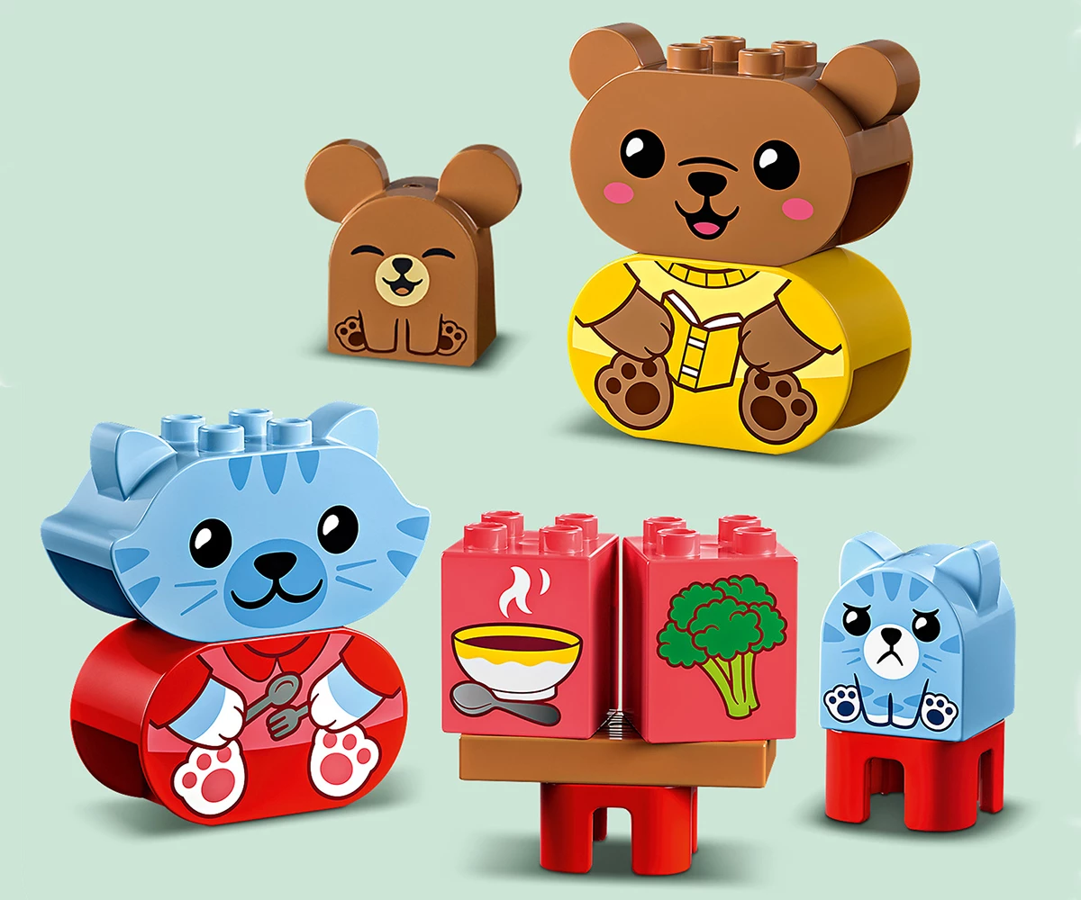 Детски комплект за игра LEGO® DUPLO® My First 10414 - Ежедневни навици: ядене и сън thumb 7 Конструктор ЛЕГО DUPLO 10414 thumb 7