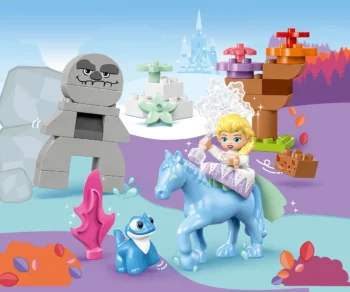 Детски комплект за игра конструктор LEGO® DUPLO® Disney™ 10418 – Елза и Бруни в омагьосаната гора