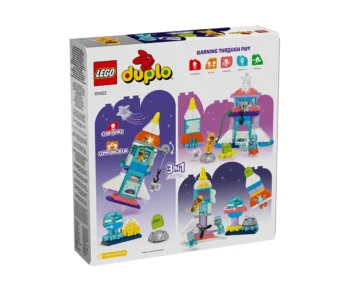 Детски комплект за игра LEGO® DUPLO® Space 10422 – Приключение с космическа совалка „3 в 1“