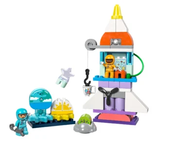 Детски комплект за игра LEGO® DUPLO® Space 10422 – Приключение с космическа совалка „3 в 1“