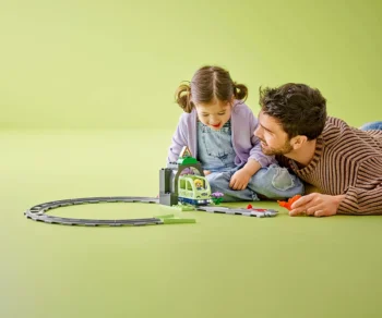 Детски комплект за игра LEGO® DUPLO 10425 – Комплект с тунел и релси за влак