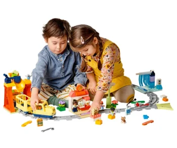Детски комплект за игра LEGO® DUPLO 10428 – Голям влак за взаимодействия