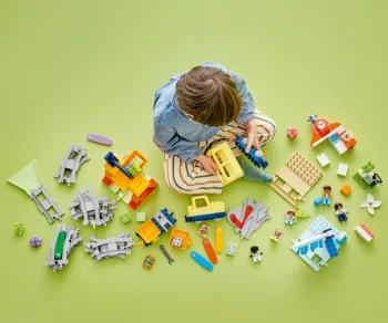 Детски комплект за игра LEGO® DUPLO 10428 – Голям влак за взаимодействия