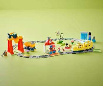 Детски комплект за игра LEGO® DUPLO 10428 – Голям влак за взаимодействия
