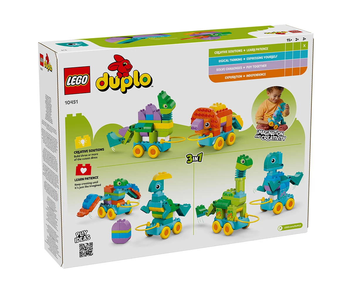 Детски комплект за игра LEGO® DUPLO® 10451 - Динозаври на колела „3 в 1“ thumb 2 LEGO® DUPLO® 10451 -3 in 1 Dinosaurs on Wheels thumb 2