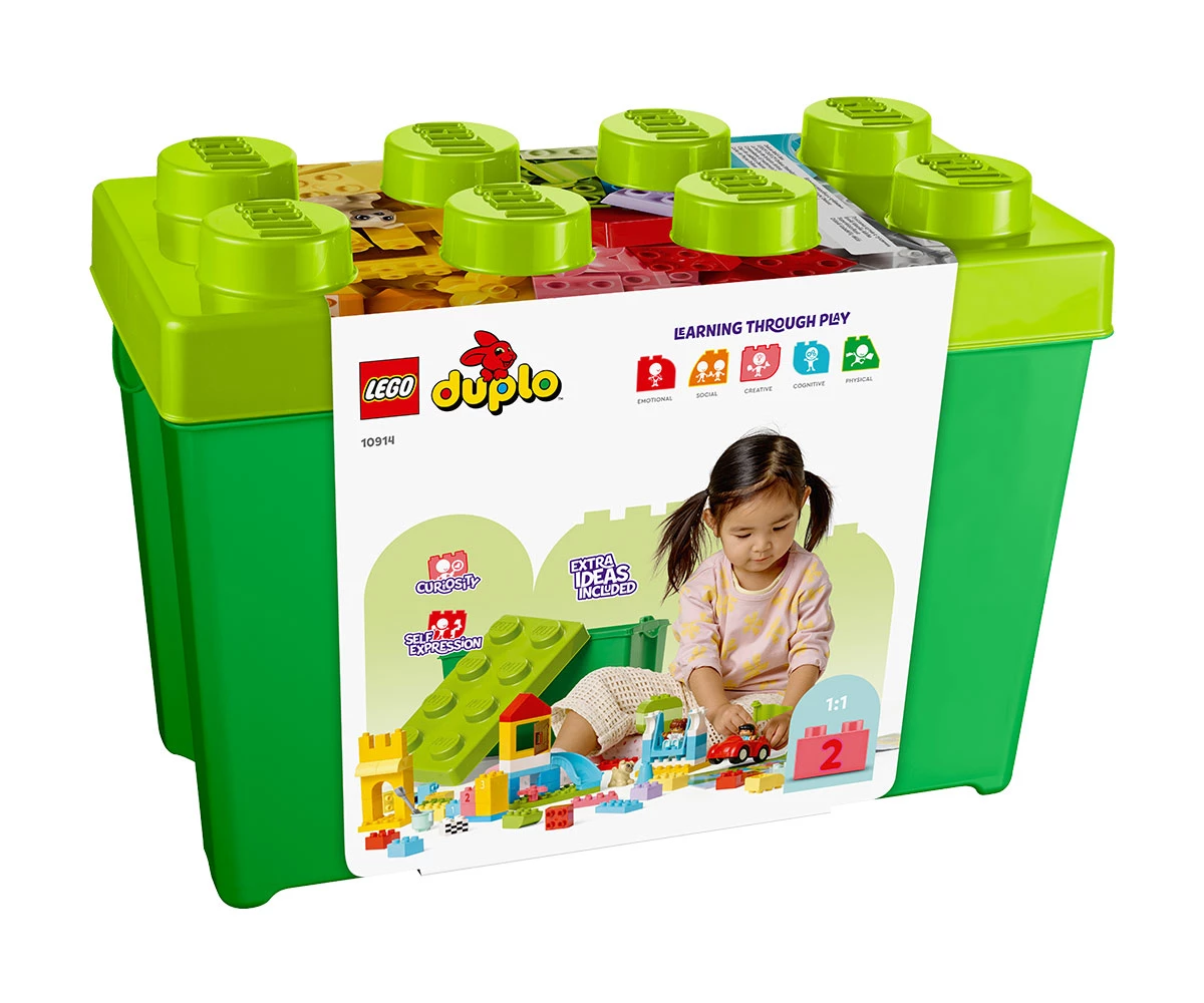 Детски комплект за игра LEGO® DUPLO® Classic 10914 - Луксозна кутия с тухлички thumb 2 Конструктор ЛЕГО DUPLO 10914 thumb 2