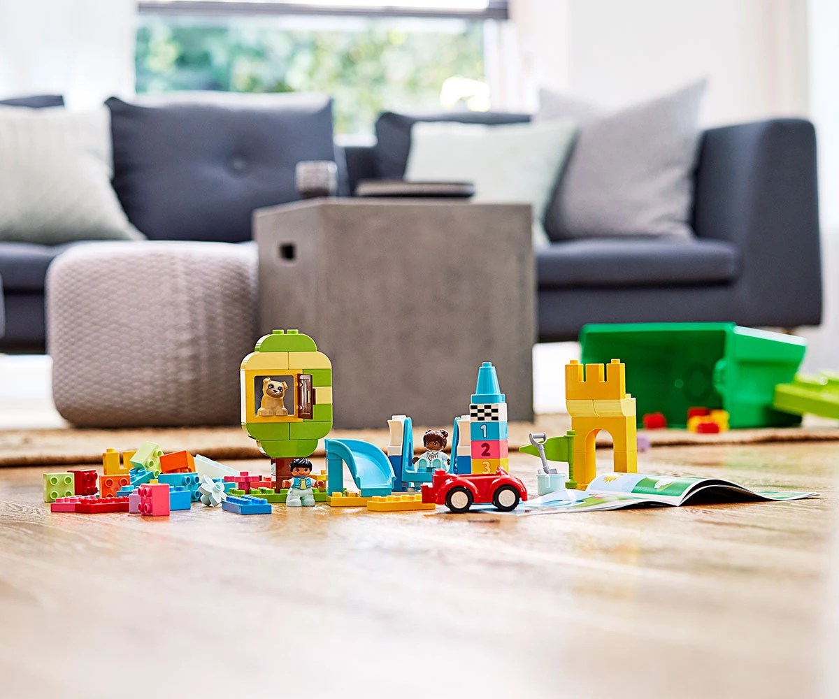 Детски комплект за игра LEGO® DUPLO® Classic 10914 - Луксозна кутия с тухлички thumb 8 Конструктор ЛЕГО DUPLO 10914 thumb 8