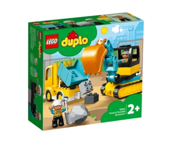 Детски комплект за игра LEGO® DUPLO® Town 10931 – Камион и екскаватор с вериги
