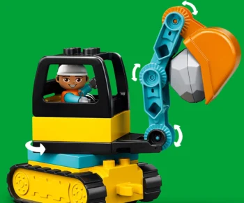 Детски комплект за игра LEGO® DUPLO® Town 10931 – Камион и екскаватор с вериги