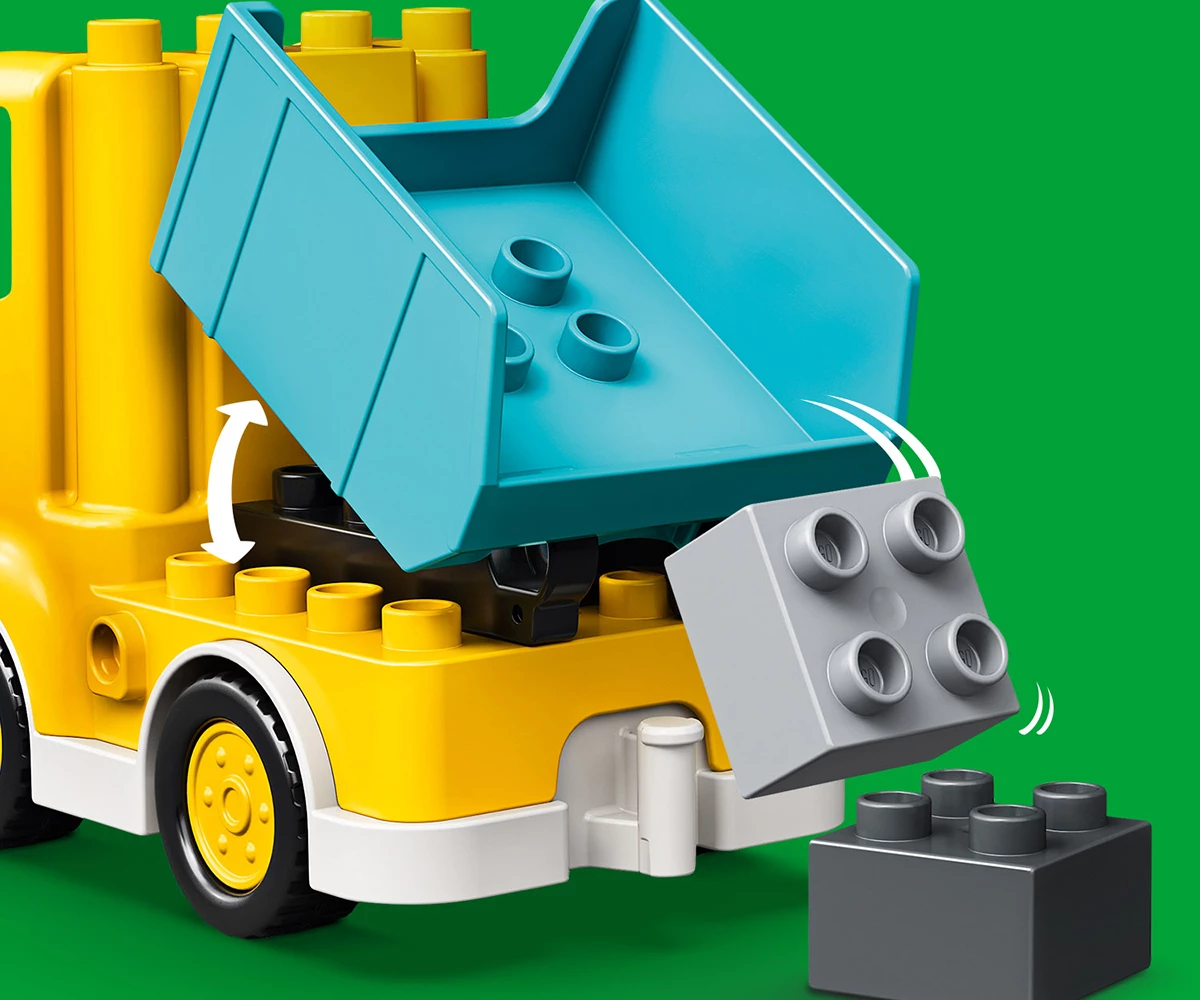 Детски комплект за игра LEGO® DUPLO® Town 10931 - Камион и екскаватор с вериги thumb 9 Конструктор ЛЕГО DUPLO 10931 thumb 9