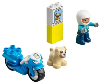 Детски комплект за игра LEGO® DUPLO® Town 10967 – Полицейски мотоциклет