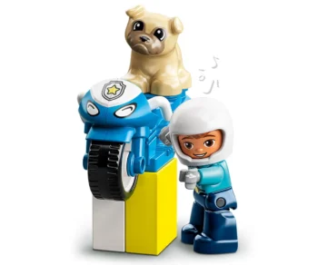 Детски комплект за игра LEGO® DUPLO® Town 10967 – Полицейски мотоциклет