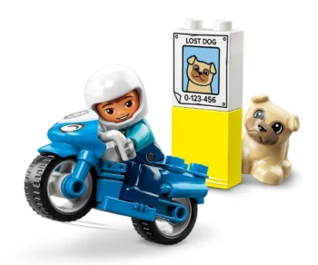 Детски комплект за игра LEGO® DUPLO® Town 10967 – Полицейски мотоциклет