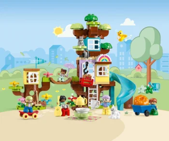 Детски комплект за игра LEGO® DUPLO® Town 10993 – Дървесна къща 3 в 1