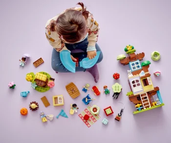 Детски комплект за игра LEGO® DUPLO® Town 10993 – Дървесна къща 3 в 1