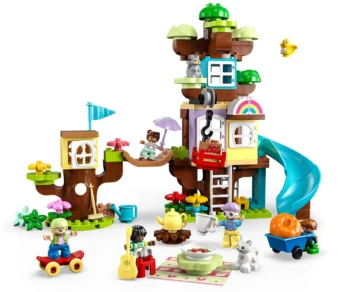 Детски комплект за игра LEGO® DUPLO® Town 10993 – Дървесна къща 3 в 1