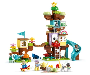 Детски комплект за игра LEGO® DUPLO® Town 10993 – Дървесна къща 3 в 1