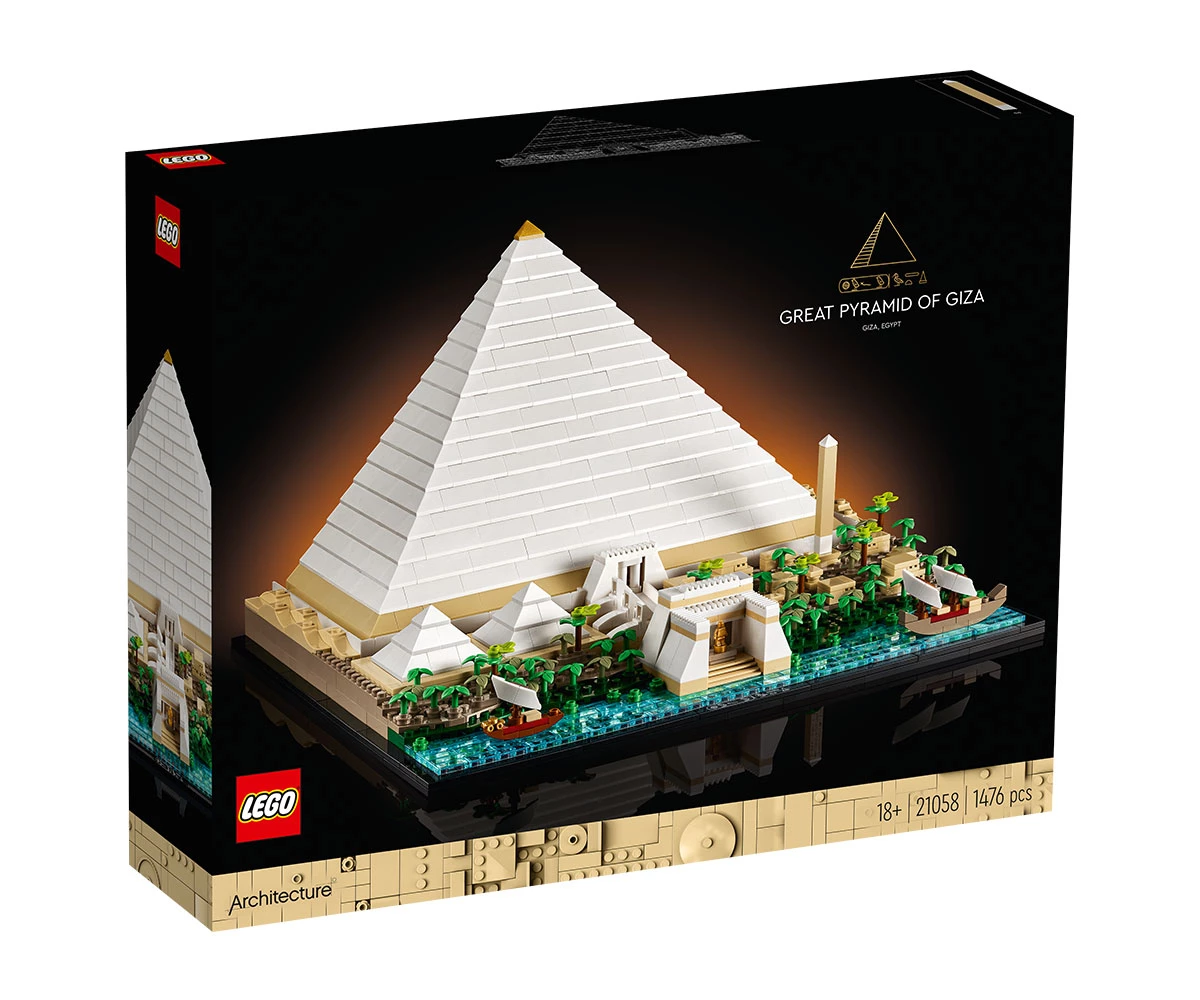 Детски комплект за игра LEGO® Architecture 21058 - Голямата пирамида в Гиза Конструктор ЛЕГО Architecture 21058