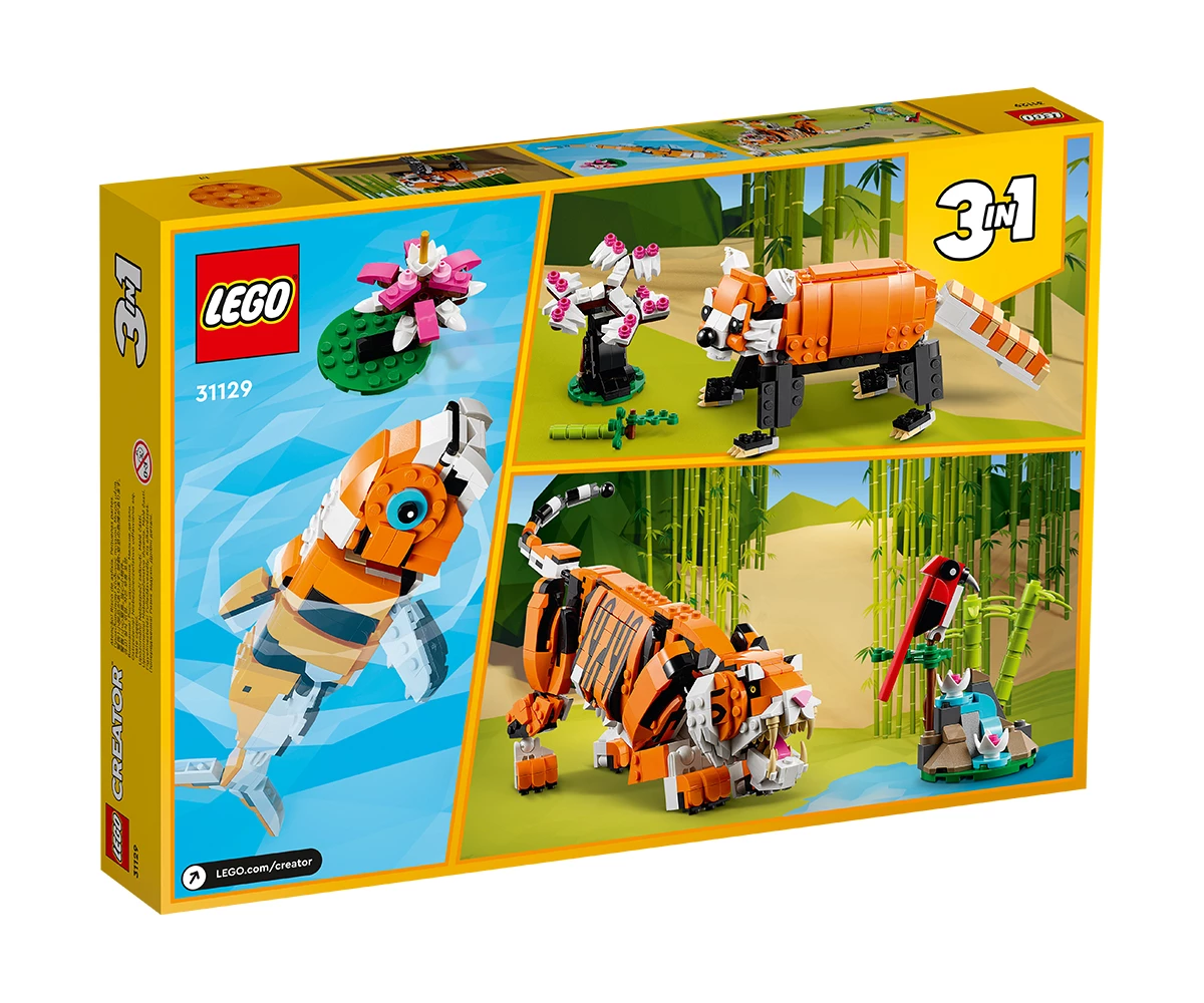 Детски комплект за игра LEGO® Creator 31129 - Величествен тигър thumb 2 Конструктор ЛЕГО Creator 31129 thumb 2