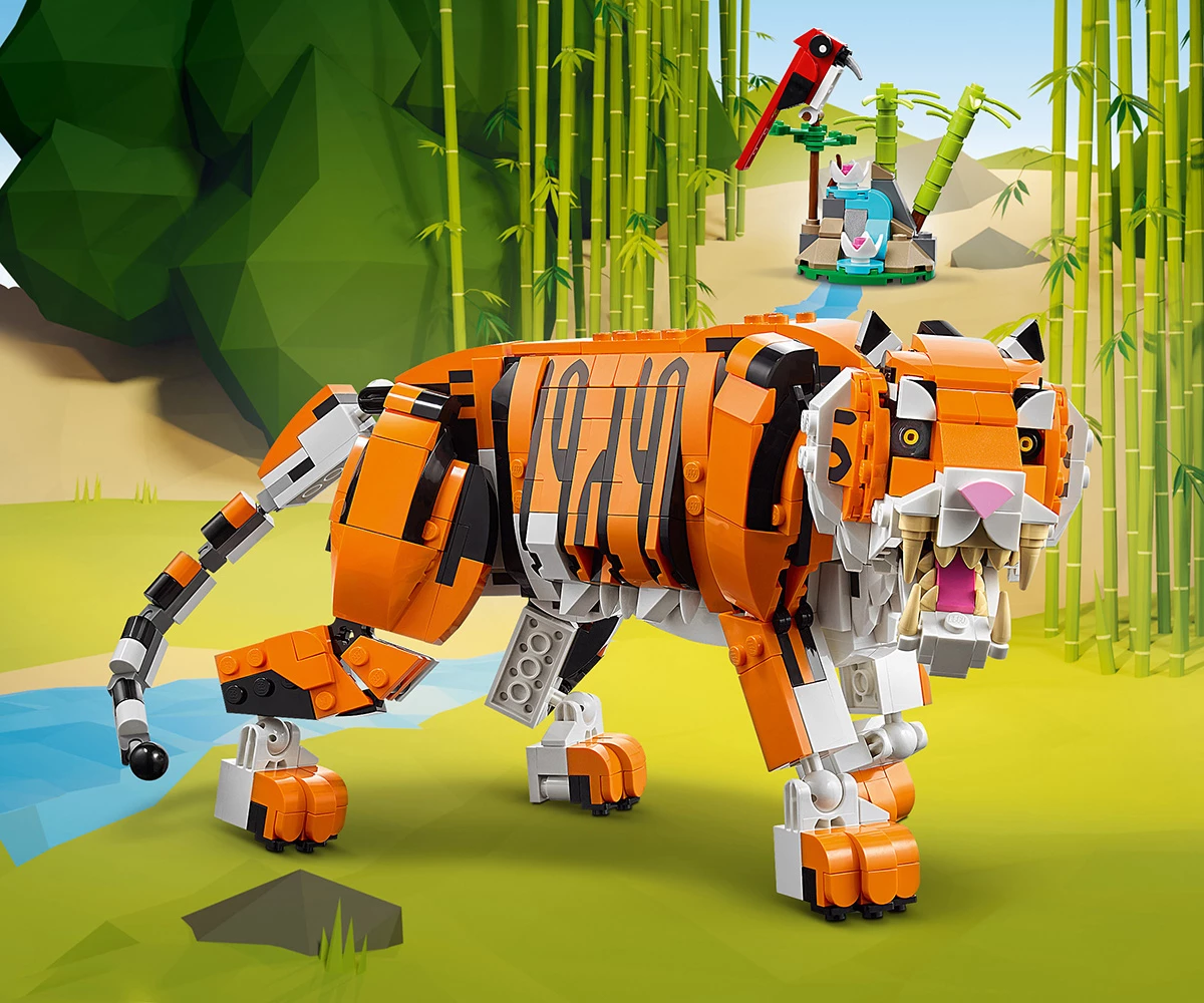 Детски комплект за игра LEGO® Creator 31129 - Величествен тигър thumb 4 Конструктор ЛЕГО Creator 31129 thumb 4