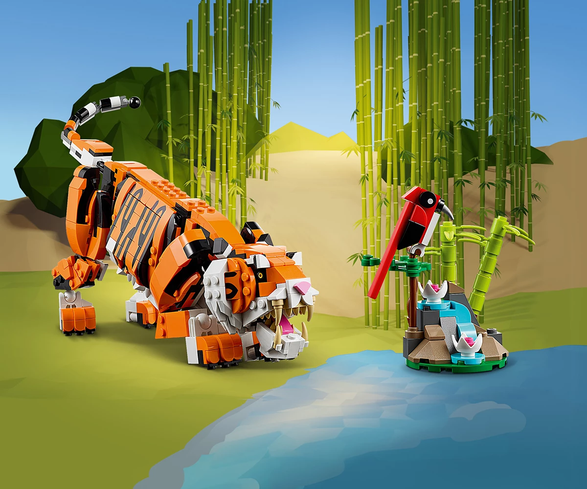 Детски комплект за игра LEGO® Creator 31129 - Величествен тигър thumb 5 Конструктор ЛЕГО Creator 31129 thumb 5