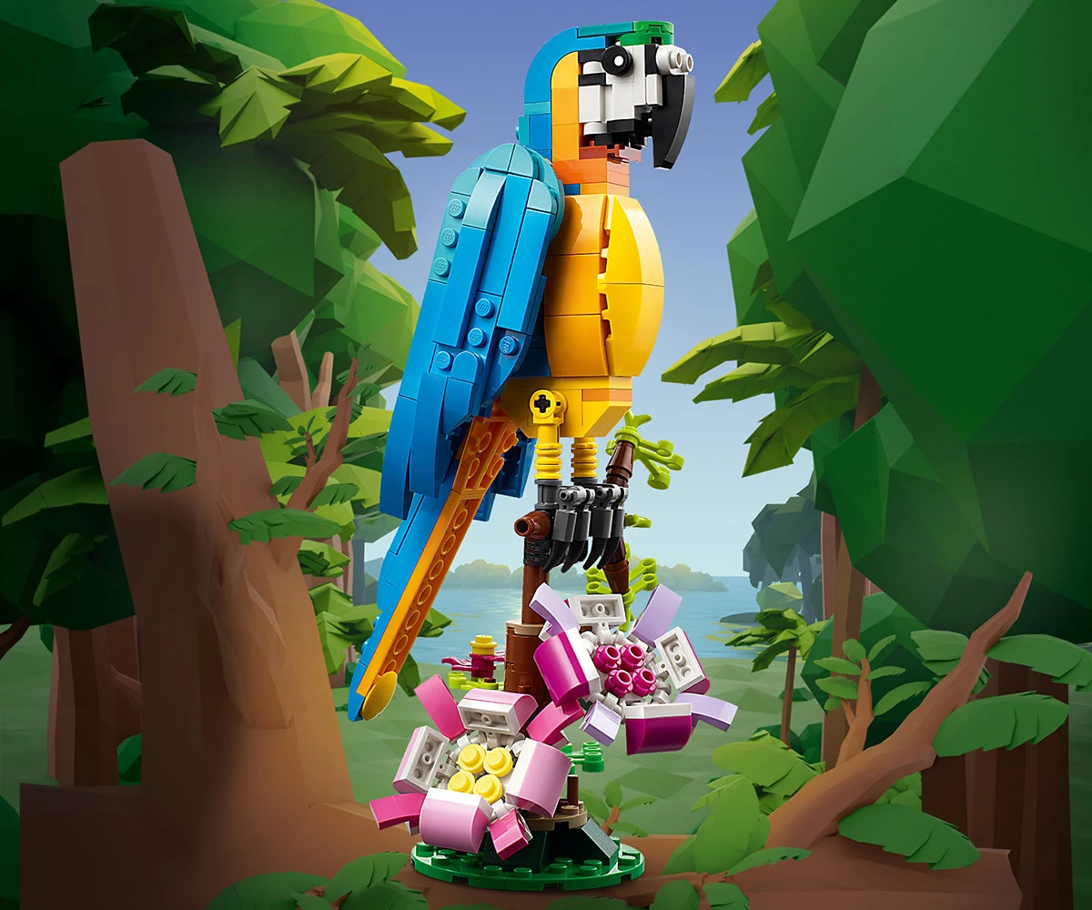 Детски комплект за игра LEGO® Creator 31136 - Екзотичен папагал thumb 7 Конструктор ЛЕГО Creator 31136 thumb 7