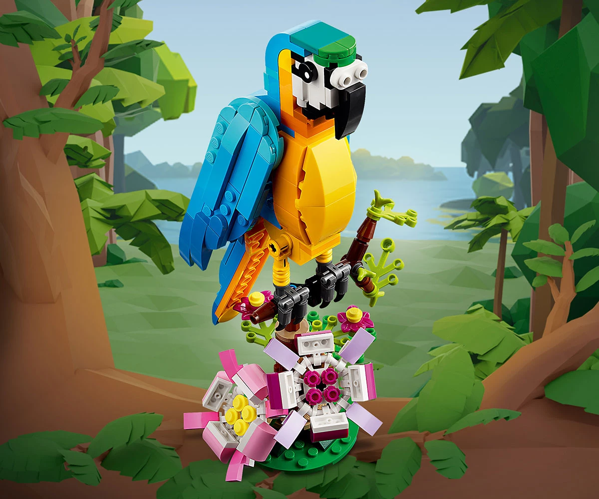 Детски комплект за игра LEGO® Creator 31136 - Екзотичен папагал thumb 8 Конструктор ЛЕГО Creator 31136 thumb 8