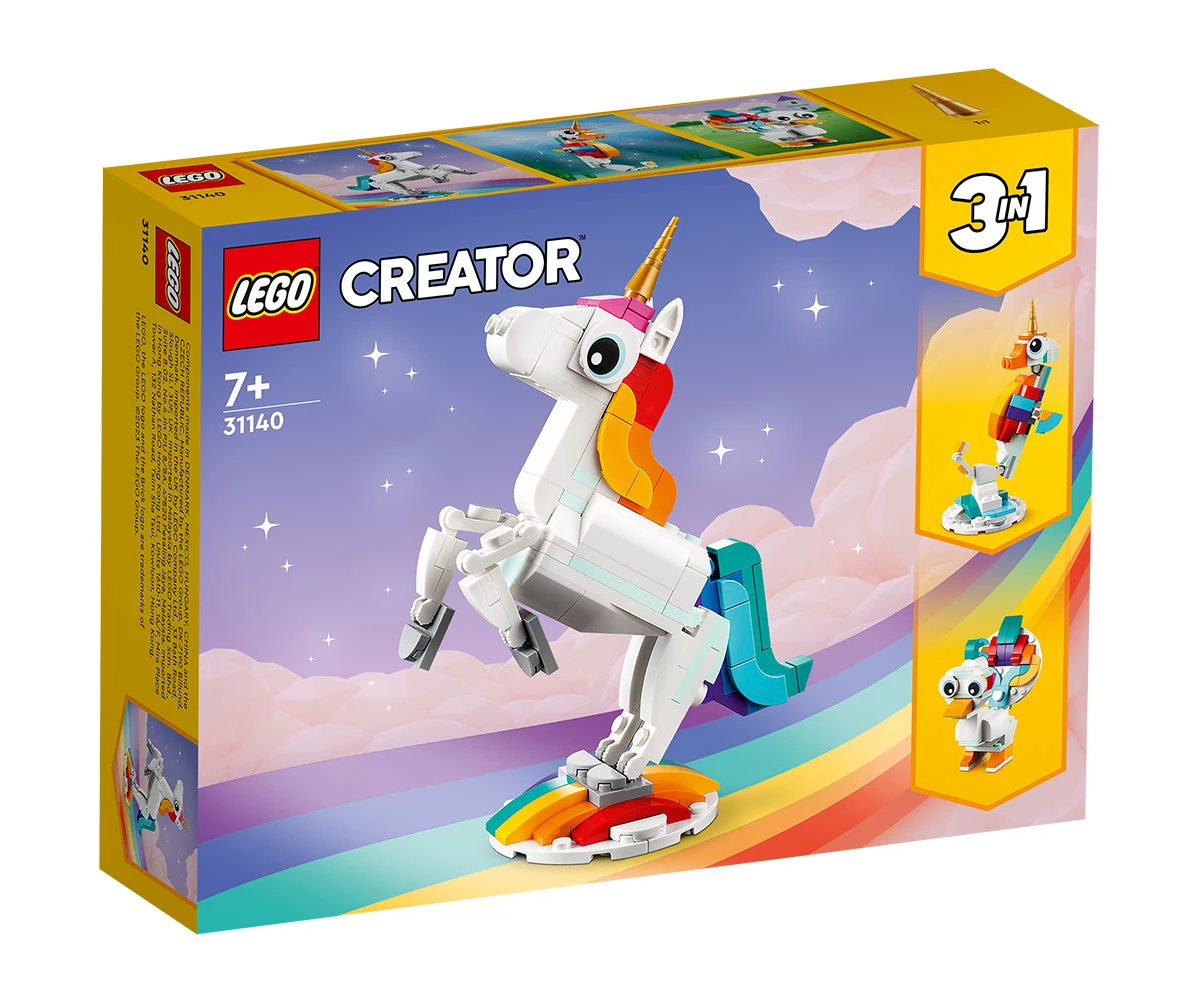 Детски комплект за игра LEGO® Creator 31140 - Магически еднорог Конструктор ЛЕГО Creator 31140