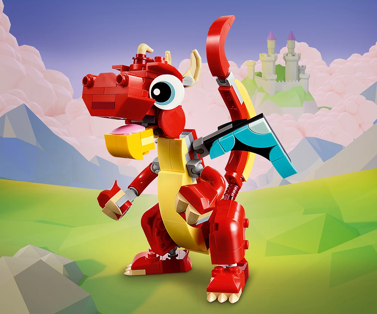 Детски комплект за игра LEGO® Creator 31145 - Червен дракон thumb 4 Конструктор ЛЕГО Creator 31145 thumb 4
