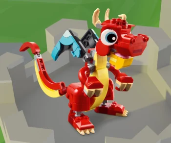 Детски комплект за игра LEGO® Creator 31145 – Червен дракон