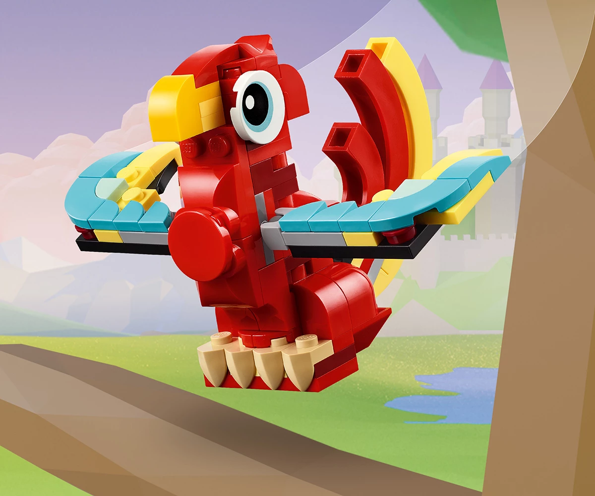 Детски комплект за игра LEGO® Creator 31145 - Червен дракон thumb 8 Конструктор ЛЕГО Creator 31145 thumb 8