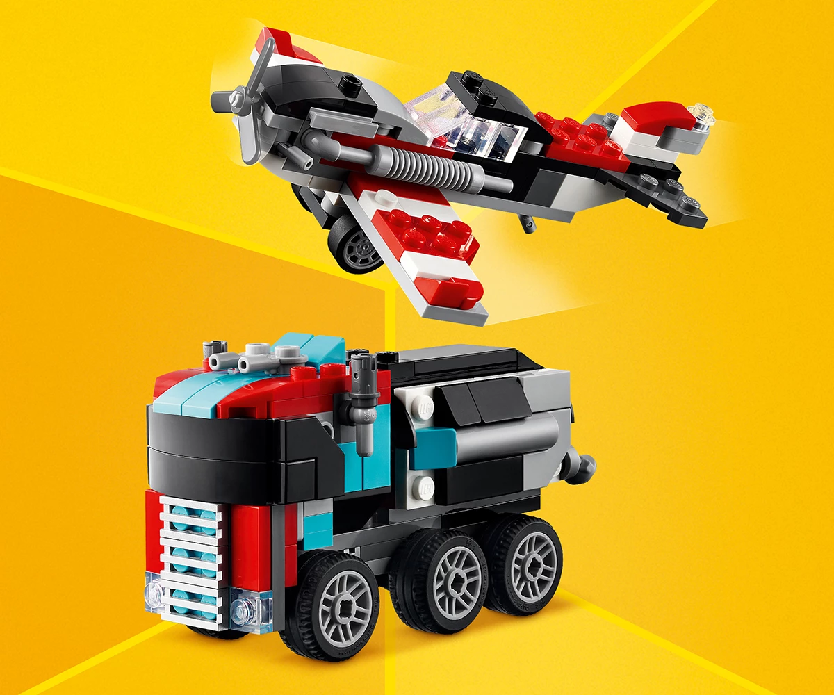 Детски комплект за игра LEGO® Creator 31146 - Камион с платформа и хеликоптер thumb 5 Конструктор ЛЕГО Creator 31146 thumb 5