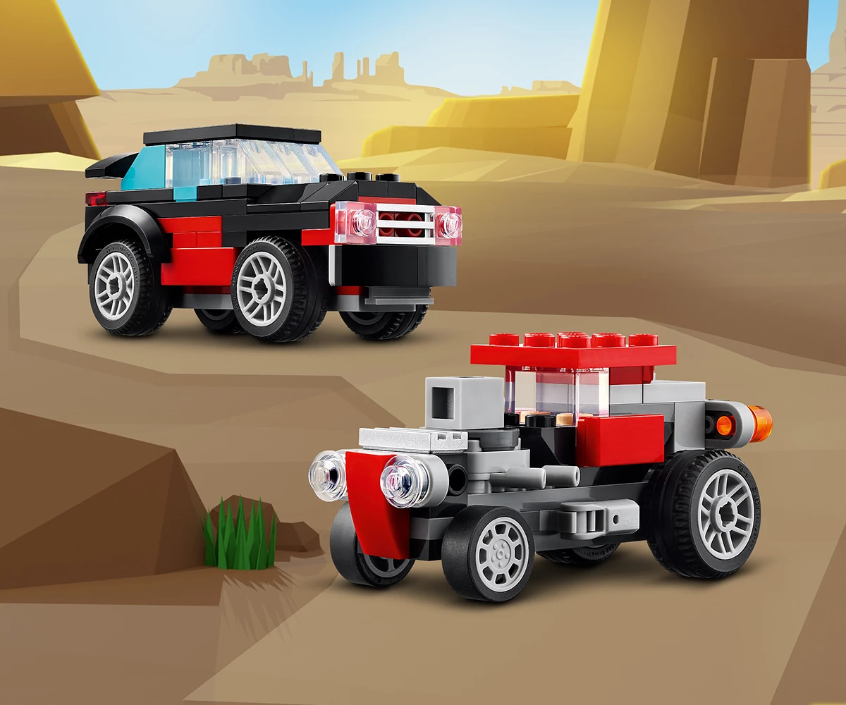 Детски комплект за игра LEGO® Creator 31146 - Камион с платформа и хеликоптер thumb 12 Конструктор ЛЕГО Creator 31146 thumb 12