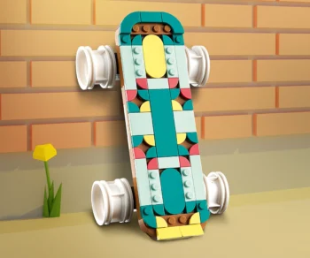 Детски комплект за игра LEGO® Creator 31148 – Ретро ролкова кънка