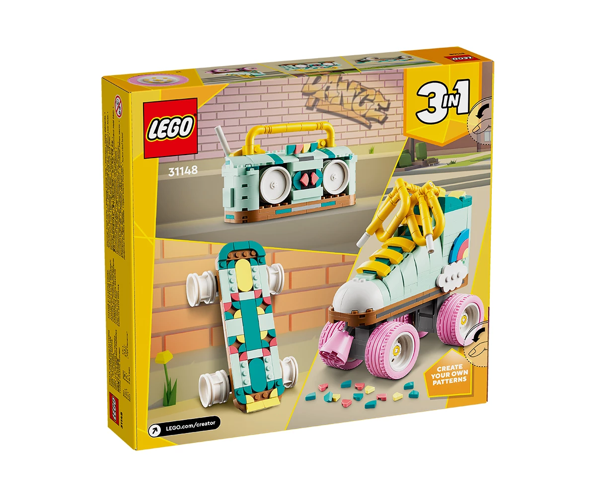 Детски комплект за игра LEGO® Creator 31148 - Ретро ролкова кънка thumb 2 Конструктор ЛЕГО Creator 31148 thumb 2