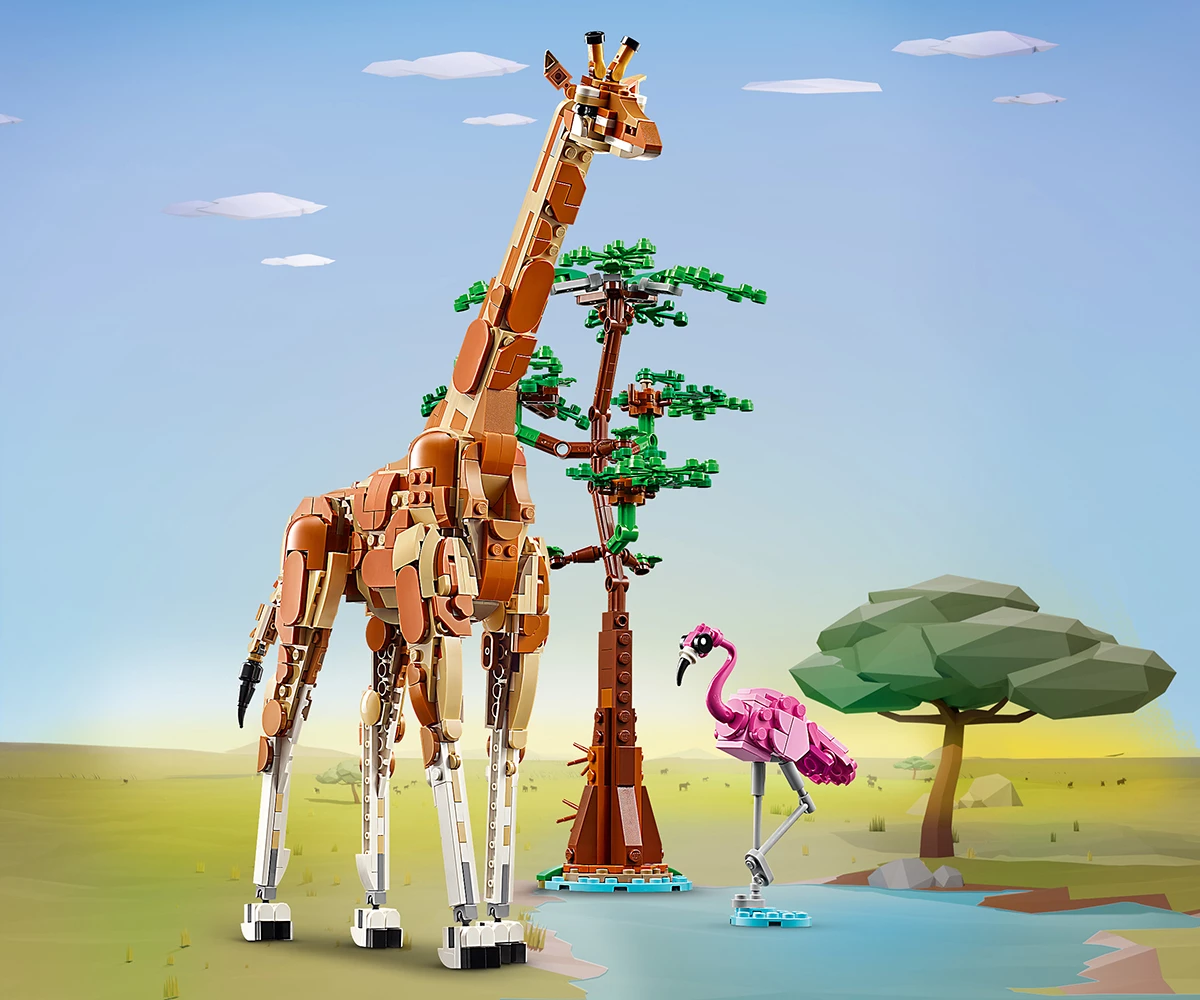 Детски комплект за игра LEGO® Creator 31150 - Диви животни от сафари thumb 4 Конструктор ЛЕГО Creator 31150 thumb 4