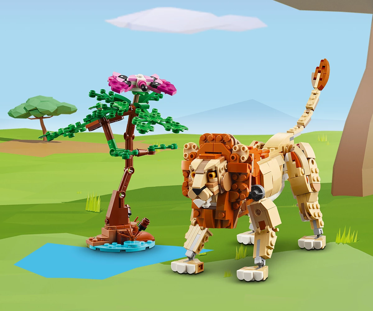 Детски комплект за игра LEGO® Creator 31150 - Диви животни от сафари thumb 7 Конструктор ЛЕГО Creator 31150 thumb 7