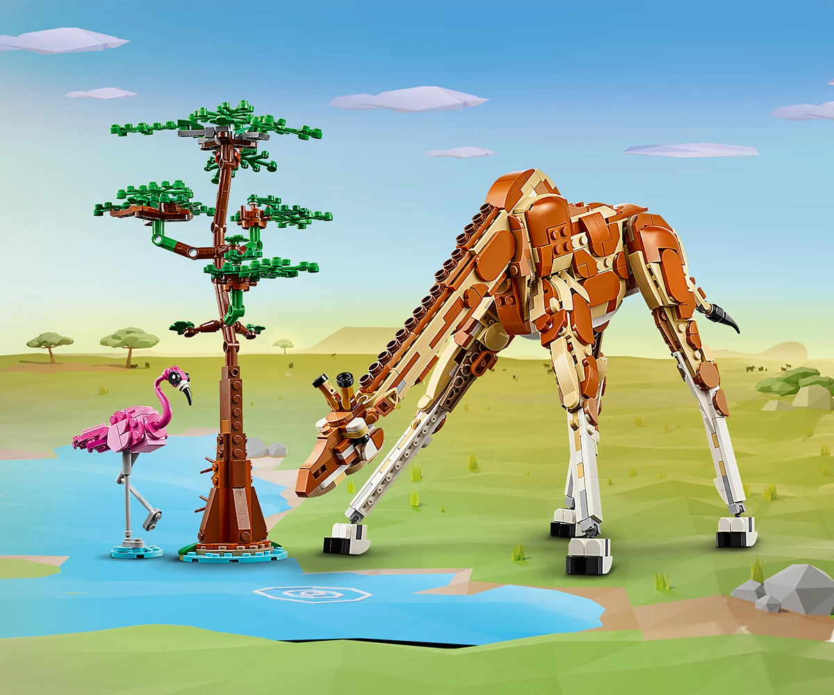 Детски комплект за игра LEGO® Creator 31150 - Диви животни от сафари thumb 10 Конструктор ЛЕГО Creator 31150 thumb 10