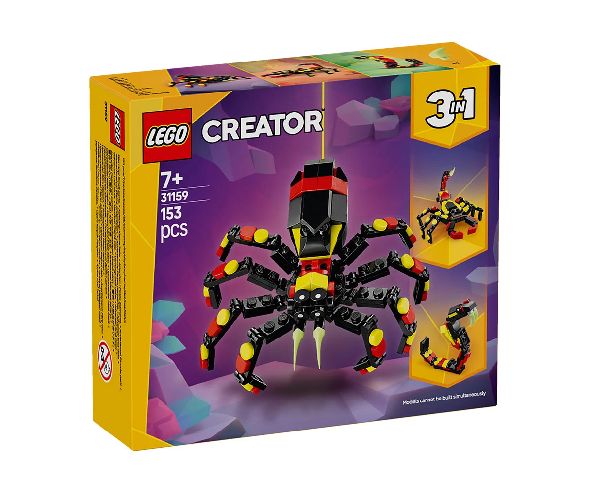 Детски комплект за игра LEGO® Creator 31159 - Диви животни: Изненадващ паяк Конструктор ЛЕГО Creator 31159