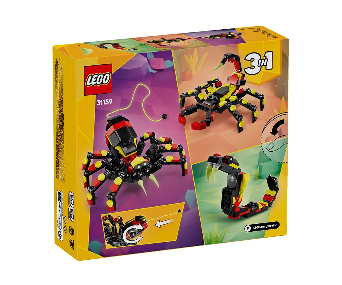 Детски комплект за игра LEGO® Creator 31159 - Диви животни: Изненадващ паяк thumb 2 Конструктор ЛЕГО Creator 31159 thumb 2