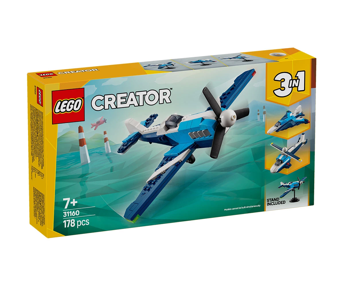 Детски комплект за игра LEGO® Creator 31160 - Летателни средства: Състезателен самолет Конструктор ЛЕГО Creator 31160