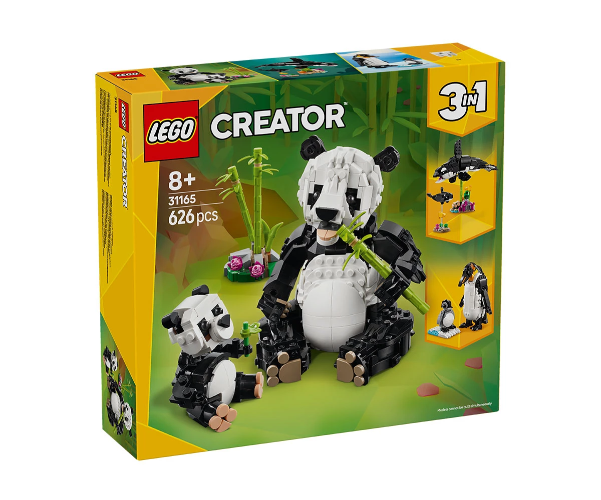 Детски комплект за игра LEGO® Creator 31165 - Диви животни: Семейство панди Конструктор ЛЕГО Creator 31165