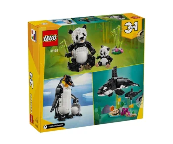 Детски комплект за игра LEGO® Creator 31165 – Диви животни: Семейство панди