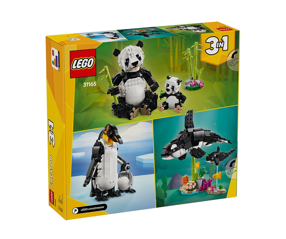 Детски комплект за игра LEGO® Creator 31165 - Диви животни: Семейство панди thumb 2 Конструктор ЛЕГО Creator 31165 thumb 2